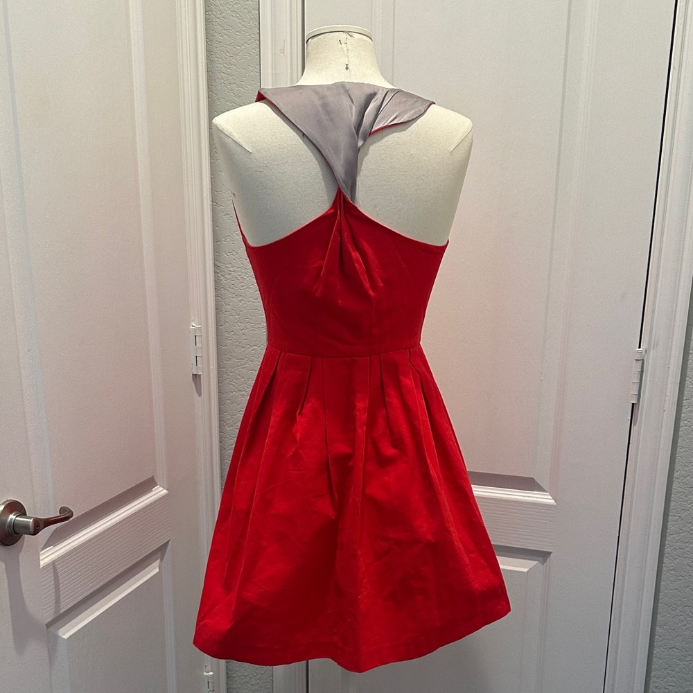 BB Dakota Red Zipper Dress with Back Detail